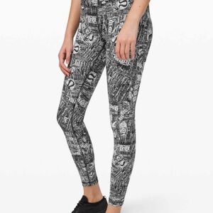 Lululemon Wunder Train high rise tight 25 inches size 4